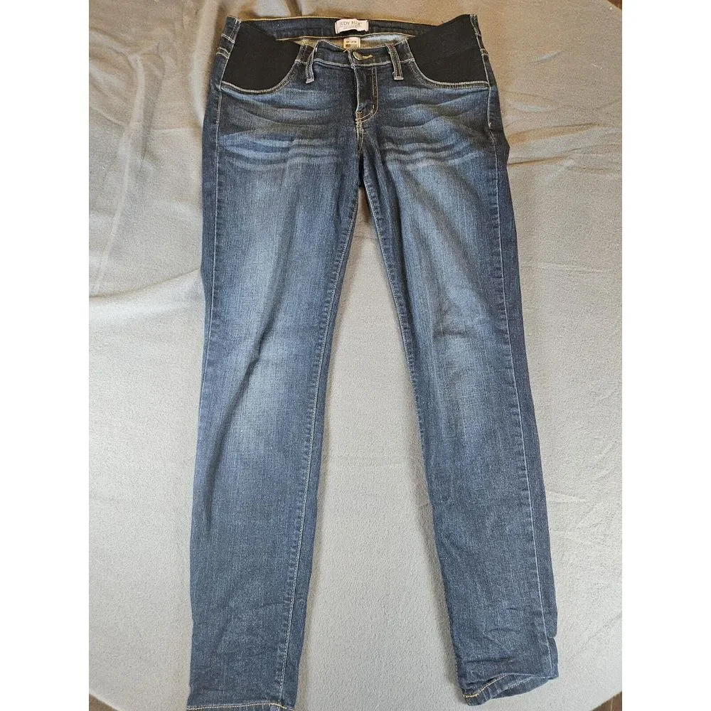 Judy Blue Jeans Women Size 9/29 Zip Stretch Made in USA‎ 8395 Dark Wash